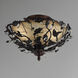 Elegante 3 Light 16.5 inch Oil Rubbed Bronze Semi-Flush Mount Ceiling Light