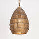 Gilda 1 Light 14 inch Antique Brass Single Pendant Ceiling Light