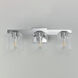 Scoop 3 Light 21.5 inch Polished Chrome Bath Vanity Wall Light in Clear