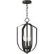 Provident 3 Light 10 inch Black Chandelier Ceiling Light