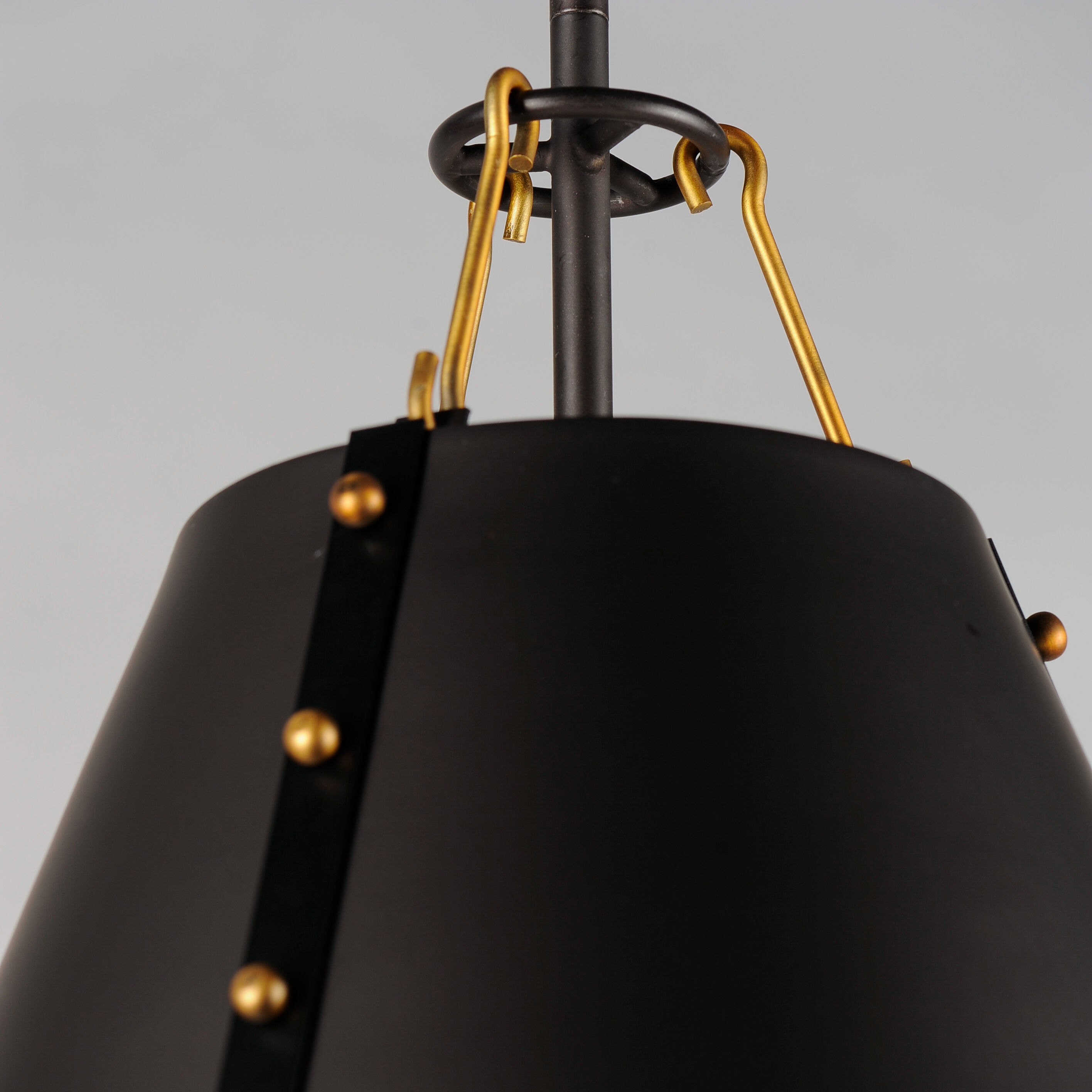 Trestle 1 Light 14 inch Oil Rubbed Bronze/Antique Brass Single Pendant Ceiling Light
