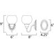 Ballord 1 Light 6 inch Polished Chrome Wall Sconce Wall Light