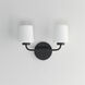 Durham 2 Light 13.75 inch Black Wall Sconce Wall Light