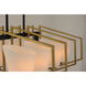 Oblique 8 Light 40 inch Gold/Black Linear Pendant Ceiling Light