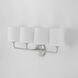 Bristol 4 Light 28.5 inch Satin Nickel Bath Vanity Wall Light