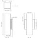 Colombo LED 10 inch Black Outdoor Wall Mount