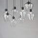 Geode 8 Light 17.5 inch Black Multi-Light Pendant Ceiling Light