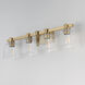 Cubos 4 Light 30.75 inch Natural Aged Brass Wall Sconce Wall Light