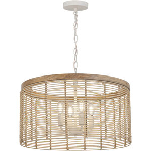 Vannerie 4 Light 20 inch Ecru Single Pendant Ceiling Light