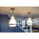 Giza 1 Light 11 inch Polished Nickel Single Pendant Ceiling Light