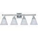 Brentwood 4 Light 28 inch Satin Nickel Bath Vanity Wall Light