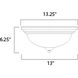 Taylor 2 Light 13.25 inch Satin Nickel Flush Mount Ceiling Light