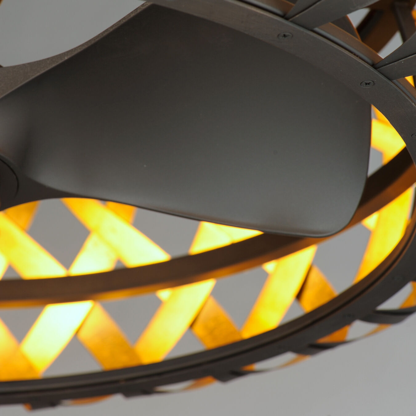 Maxim Lighting 61010BZGTGLD Weave 33 inch Bronze Gilt/Gold