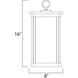 Terrace LED 8 inch Bronze Outdoor Hanging Lantern