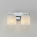 Scoop LED 13.5 inch Polished Chrome Bath Vanity Wall Light in Marble