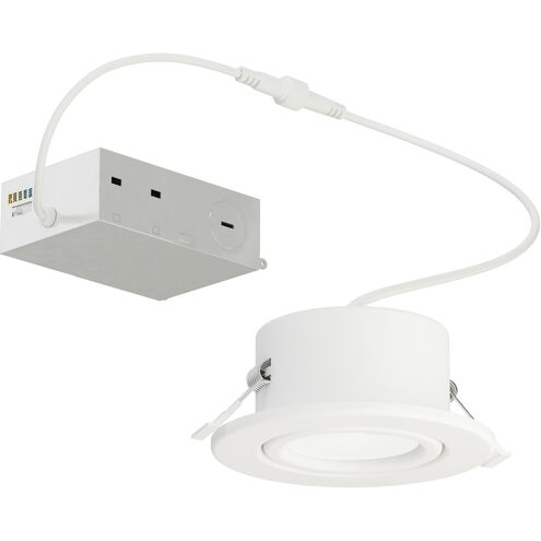 Slim Gimbal LED 3.75 inch White Flush Mount Ceiling Light