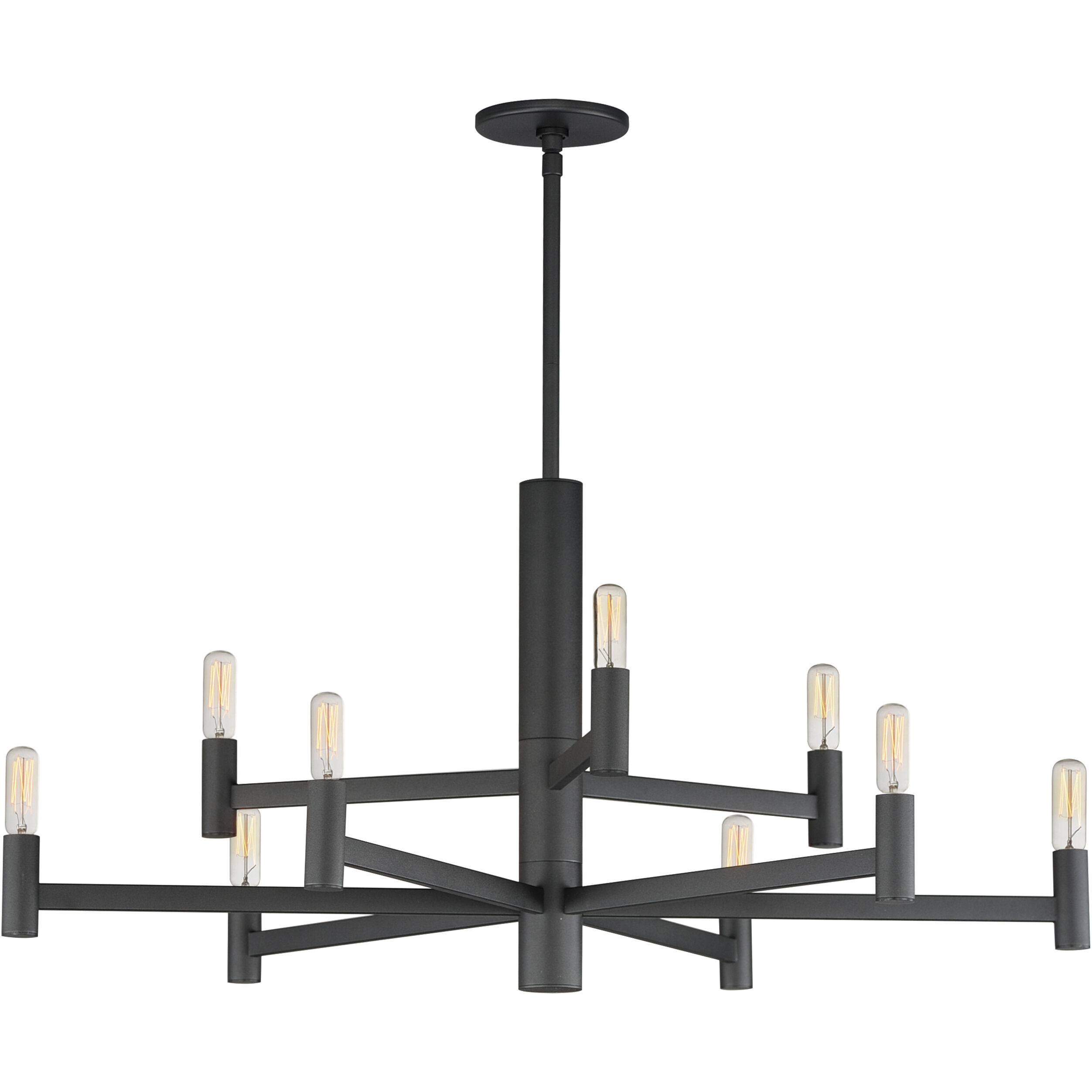 Emana 9 Light 33.5 inch Black Chandelier Ceiling Light