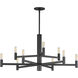 Emana 9 Light 33.5 inch Black Chandelier Ceiling Light
