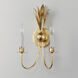 Paloma 2 Light 10.25 inch Gold Leaf Wall Sconce Wall Light