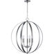 Provident 5 Light 24 inch Satin Nickel Single Pendant Ceiling Light