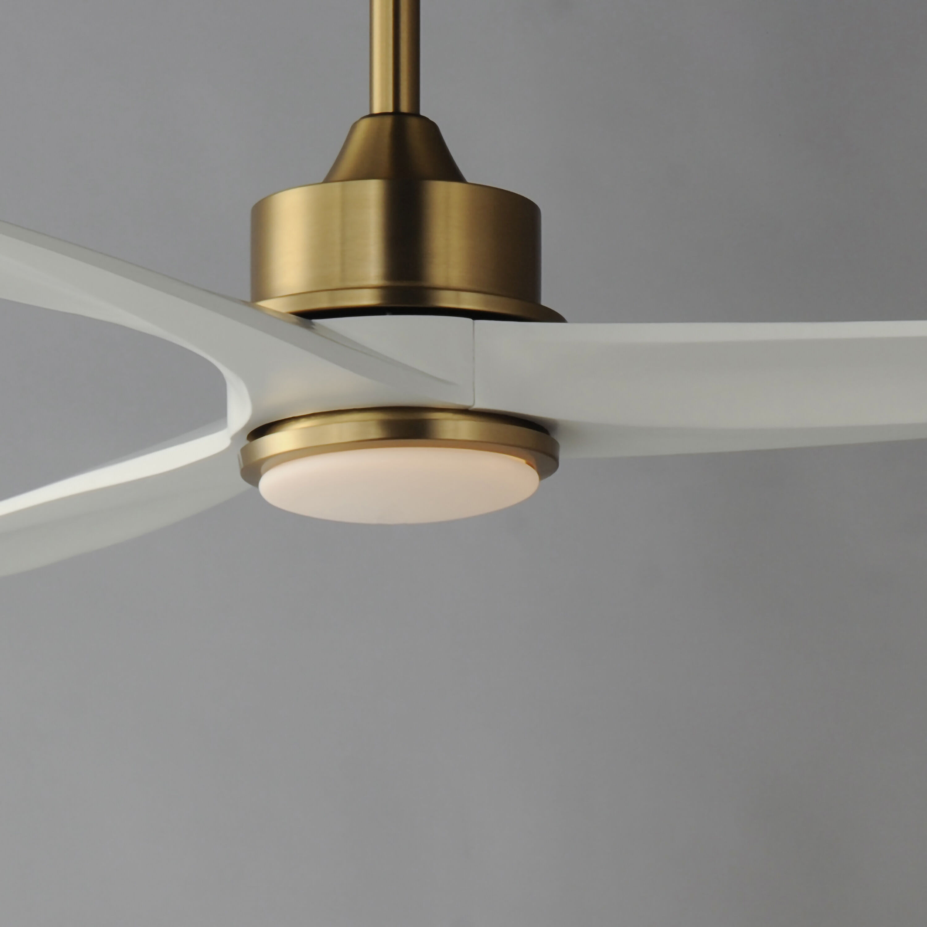 Woodwind 52 inch Natural Aged Brass Indoor Ceiling Fan
