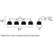 Hollow 4 Light 31 inch Polished Chrome Bath Vanity Wall Light