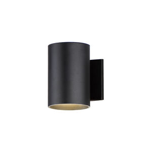 Outpost LED 7 inch Black Outdoor Wall Mount