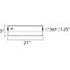 CounterMax MX-X120c 120 Xenon 21 inch Metallic Bronze Under Cabinet