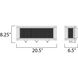 Refine 3 Light 20.5 inch Black and Polished Nickel Bath Vanity Wall Light