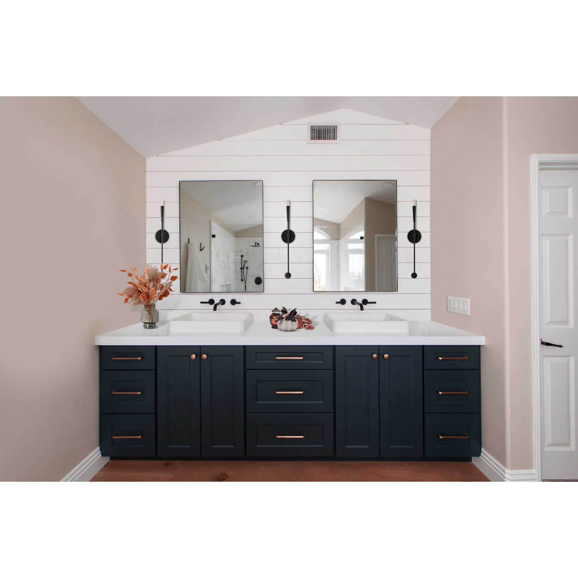 Vela 1 Light 5 inch Black ADA Wall Sconce Wall Light