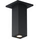 Culvert LED Black Outdoor Flush Mount
