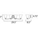 Aurora 4 Light 29.5 inch Satin Nickel Bath Vanity Wall Light