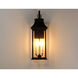 Vicksburg 3 Light 24 inch Black Outdoor Wall Mount
