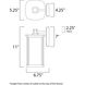 Bungalow LED 11 inch Bronze Outdoor Wall Mount