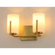 Dart 2 Light 13 inch Satin Brass Vanity Light Wall Light