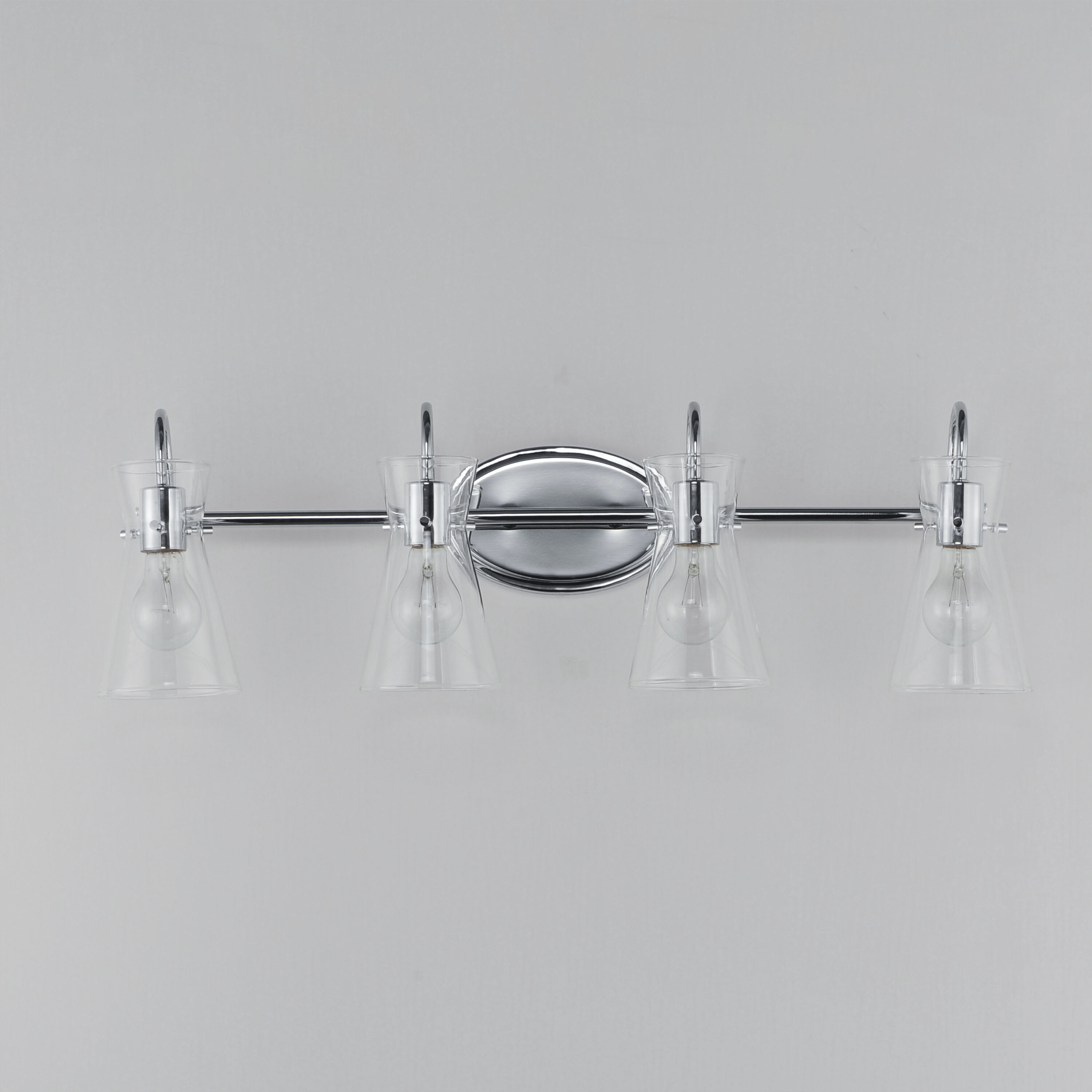 Ava 4 Light 30.7 inch Polished Chrome Bath Vanity Light Wall Light