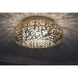 Arabesque LED 18 inch Golden Silver Flush Mount Ceiling Light