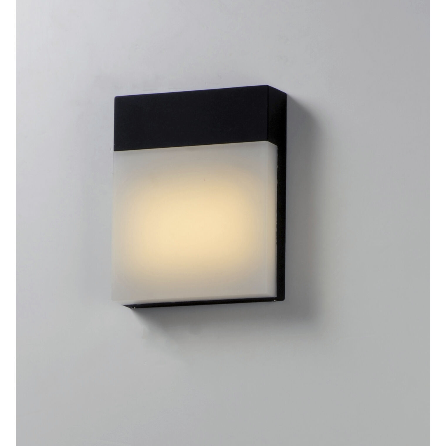 Eyebrow LED 8 inch Black Outdoor Wall Mount