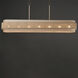 Seacliff 7 Light 60 inch Natural Aged Brass Linear Pendant Ceiling Light