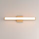 Spec 5CCT LED 24 inch Natural Aged Brass Bath Vanity Light Wall Light