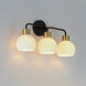 Coraline 3 Light 21.75 inch Bronze and Satin Brass Bath Vanity Wall Light in Bronze/Satin Brass