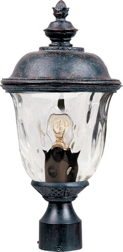 Maxim Lighting Carriage House VX 1 Light 20 inch Oriental Bronze Outdoor Pole/Post Lantern 40426WGOB - Open Box