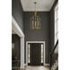 Paloma 3 Light 15 inch Gold Leaf Entry Foyer Pendant Ceiling Light