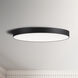 Trim LED 11 inch Black Flush Mount Ceiling Light