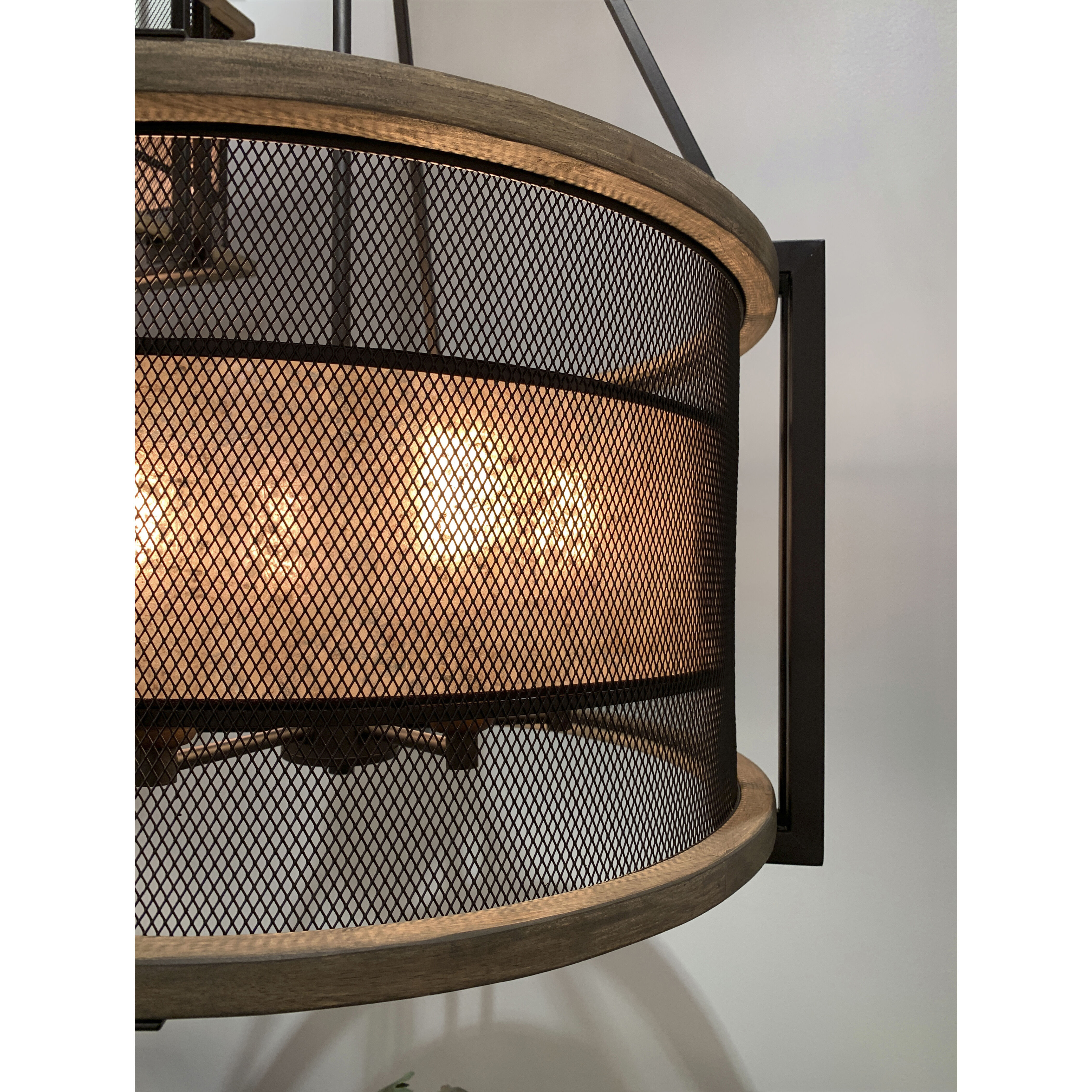 Maxim 27565BKBWAB Boundry 6 Light 24 inch Black/Barn Wood