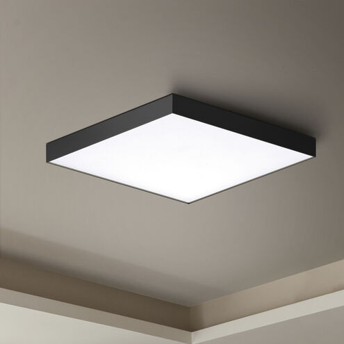 Trim LED 15 inch Black Flush Mount Ceiling Light