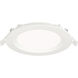 Slim Baffle LED 6.75 inch White Flush Mount Ceiling Light