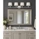 Rondo 4 Light 36.25 inch Polished Nickel Bath Vanity Wall Light