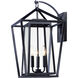 Artisan 3 Light 20.75 inch Black Outdoor Wall Mount