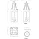 Bramwell VX 3 Light 9 inch Black Patina Outdoor Pendant
